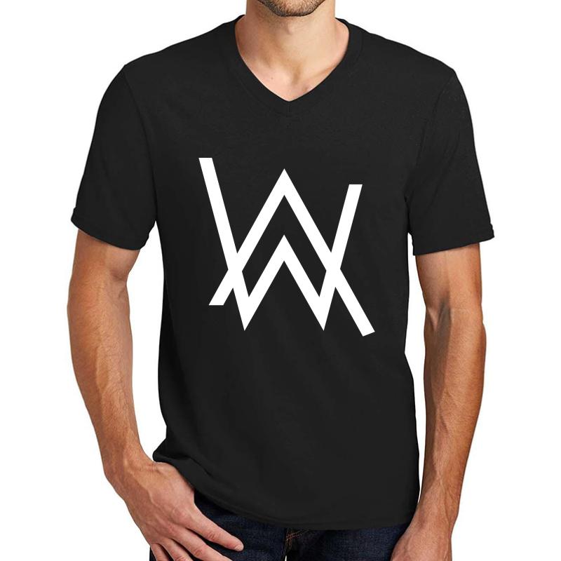 Alan Walker Unisex V-Neck T-Shirt Men Black