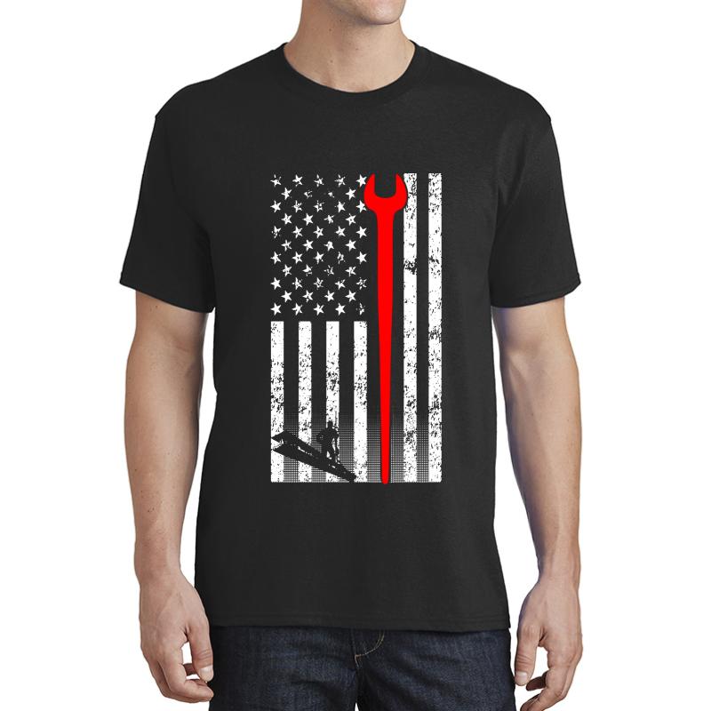 American Ironworker Unisex T-Shirt Men Black