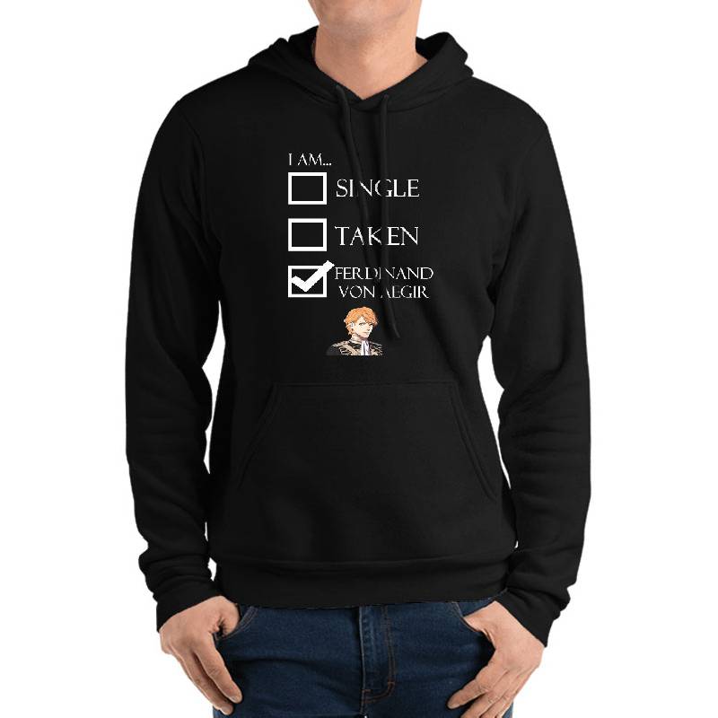 I Am Ferdinand Von Aegir Single Taken Fire Emblem Three Houses Active Youth Hooded Sweatshirts