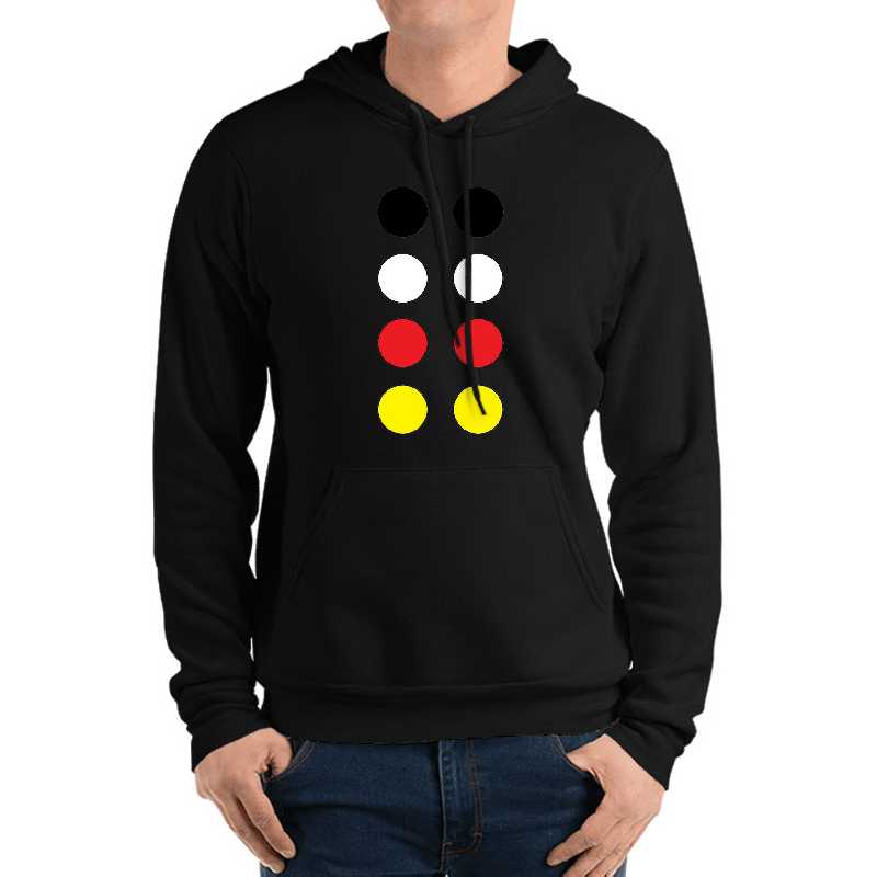 Black White Red Yellow Dots Unisex T-shirts