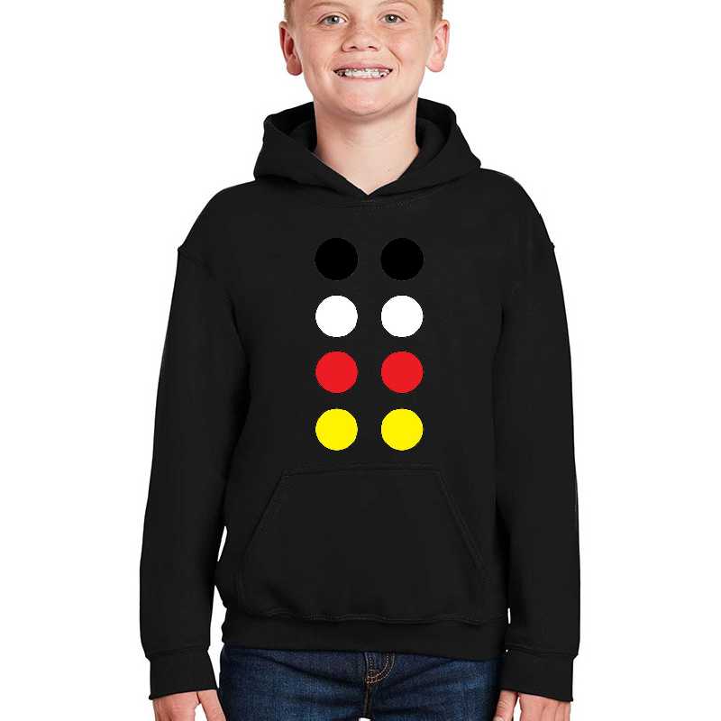 Black White Red Yellow Dots Unisex T-shirts