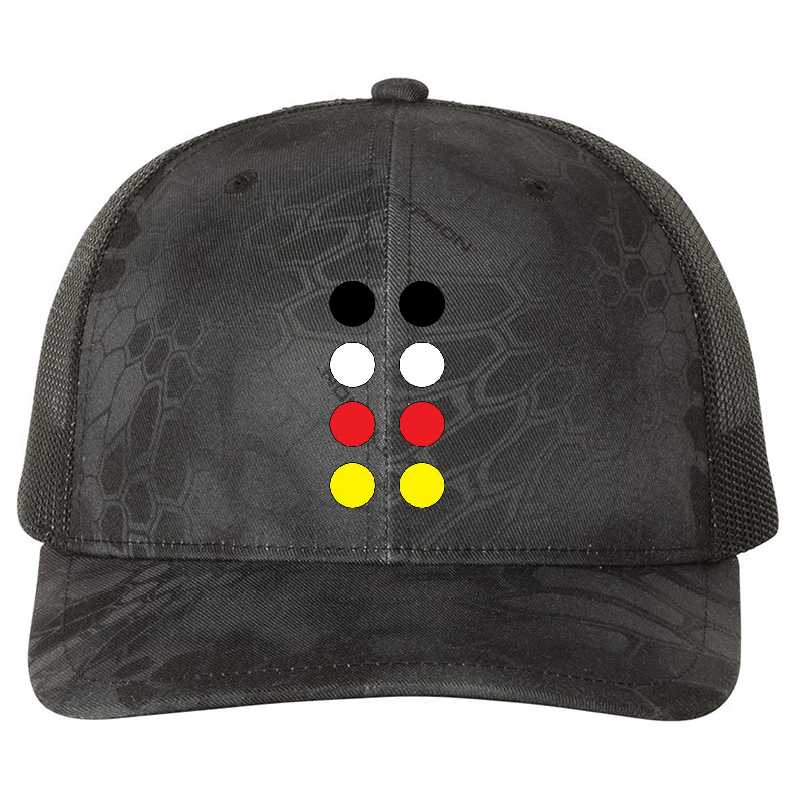 Black White Red Yellow Dots Unisex T-shirts
