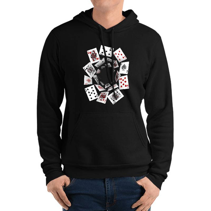 Falling Cards Unisex V-Neck T-Shirts