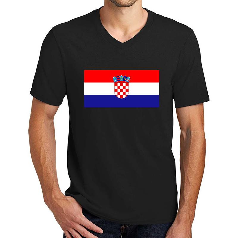 Croatia Flag - Flag of Croatia Premium Flat Bill Snapback Caps