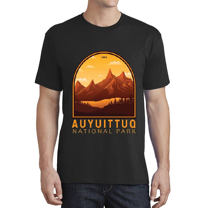 Auyuittuq National Park Canada Emblem Premium Flat Bill Snapback Caps