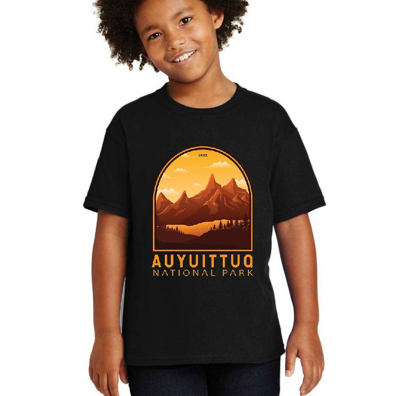 Auyuittuq National Park Canada Emblem Premium Flat Bill Snapback Caps