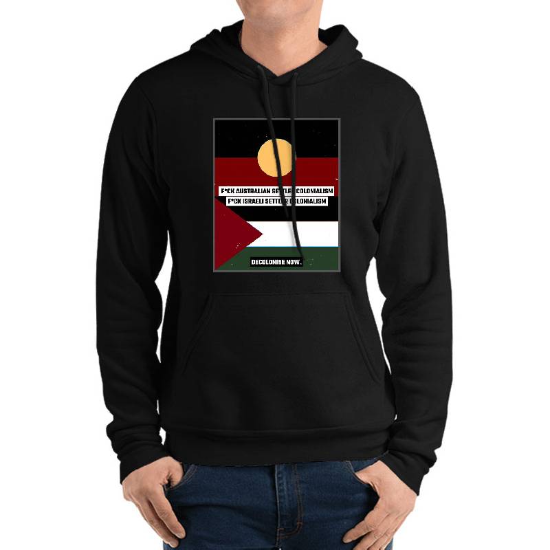 Fck Australian & Israeli Settler Colonialism - Indigenous Solidarity Unisex V-Neck T-Shirts