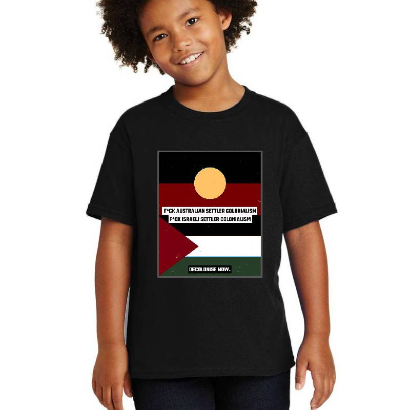 Fck Australian & Israeli Settler Colonialism - Indigenous Solidarity Unisex V-Neck T-Shirts