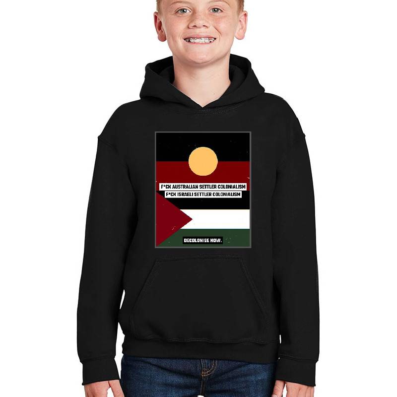 Fck Australian & Israeli Settler Colonialism - Indigenous Solidarity Unisex V-Neck T-Shirts