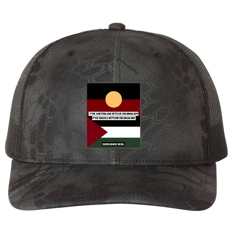 Fck Australian & Israeli Settler Colonialism - Indigenous Solidarity Unisex V-Neck T-Shirts