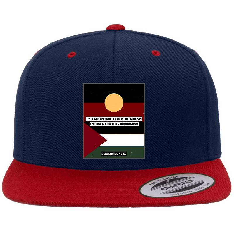 Fck Australian & Israeli Settler Colonialism - Indigenous Solidarity Unisex V-Neck T-Shirts