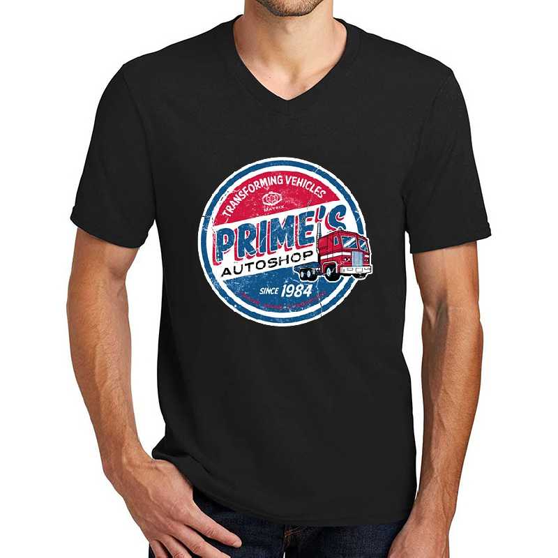 Prime&x27;s Autoshop   Vintage Distressed Style   Garage      Unisex T-shirts