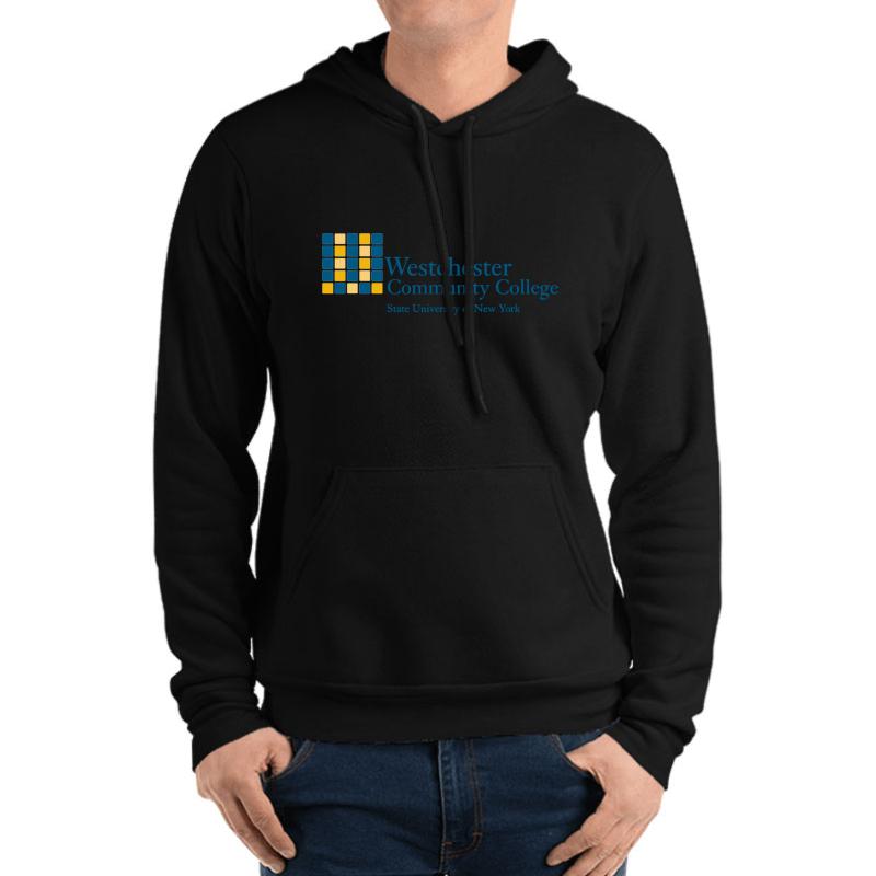 Westchester Community College Unisex Hooded Sweatshirt Men Black