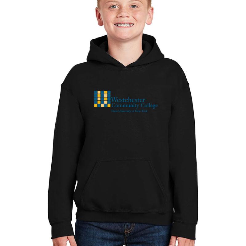 Westchester Community College Youth Hooded Sweatshirt Boy Black