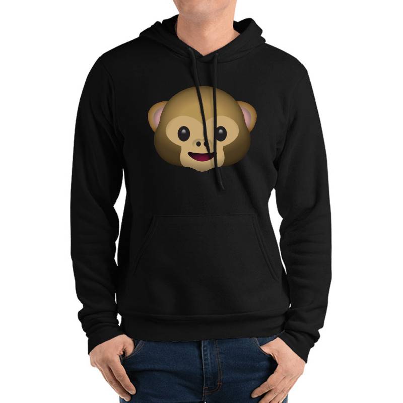 Cute Monkey Face Emoji Youth Hooded Sweatshirts