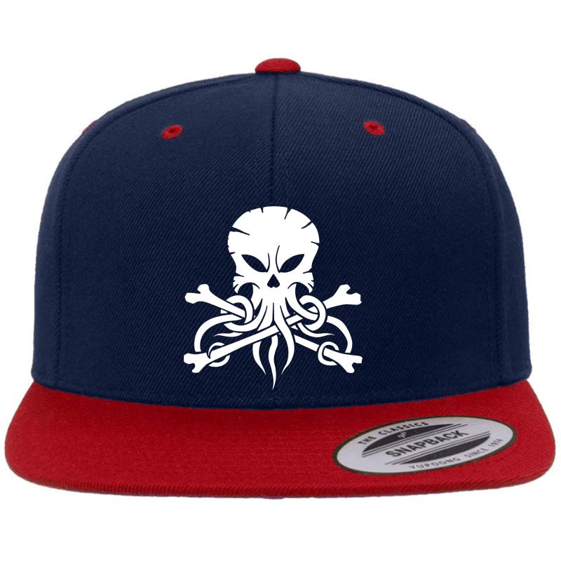 Alestorm Squid Premium Flat Bill Snapback Cap  Navy