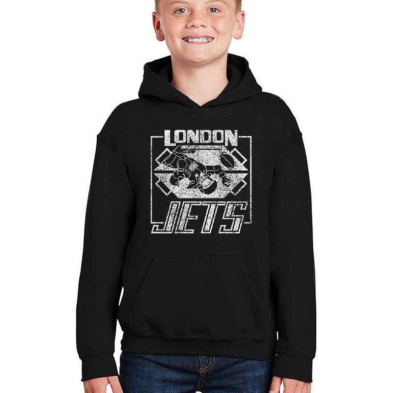 London Jets distressed logo Unisex V-Neck T-Shirts