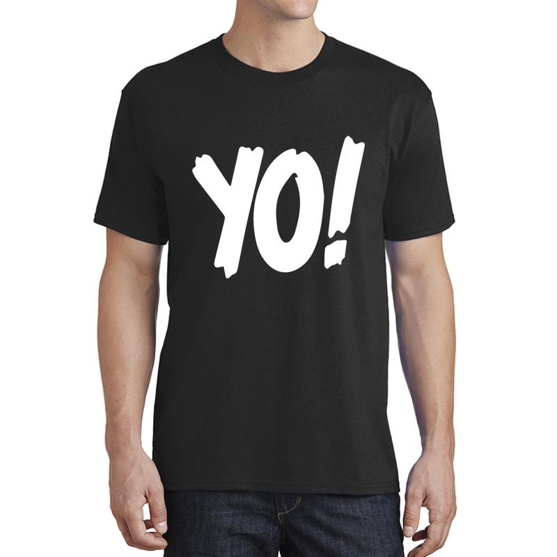 Yo! Mtv Raps Replica Logo 1993 Era White Unisex T-Shirt Men Black