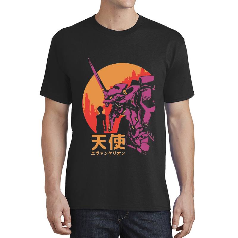 Neon Genesis Evangelion Retro Tshirt Unisex Polo Jersey Sport Shirts