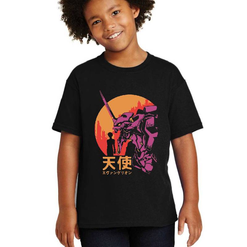 Neon Genesis Evangelion Retro Tshirt Unisex Polo Jersey Sport Shirts