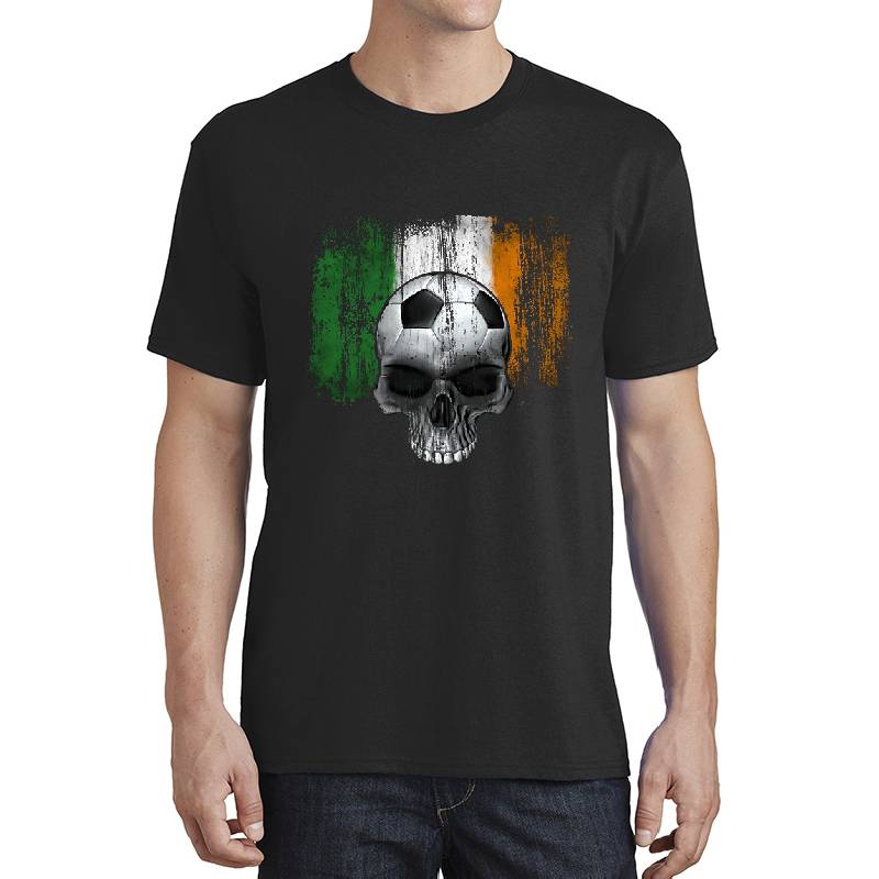 irish soccer skull Unisex Polo Jersey Sport Shirts