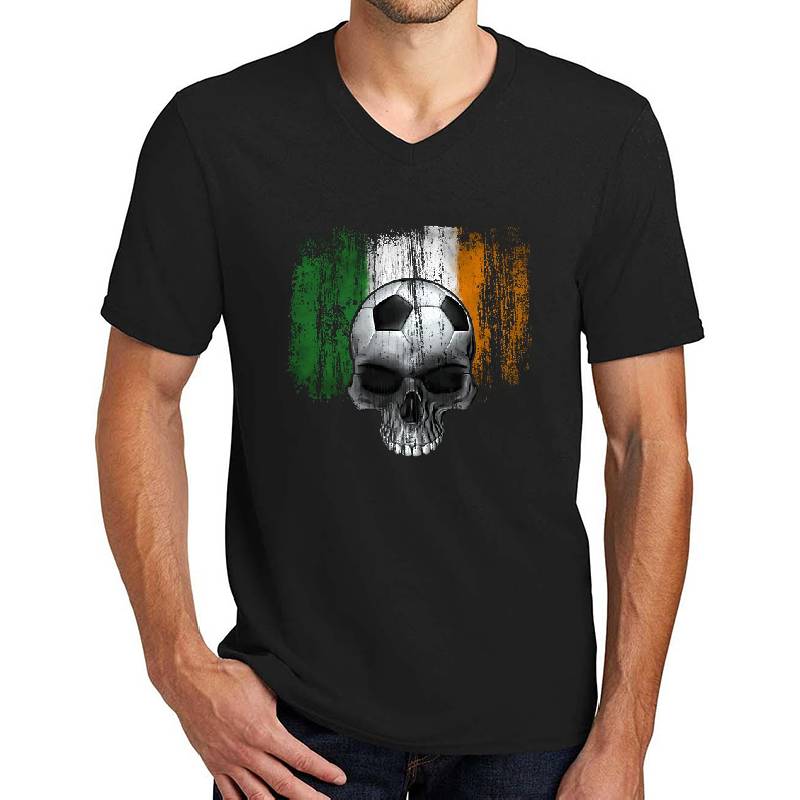 irish soccer skull Unisex Polo Jersey Sport Shirts
