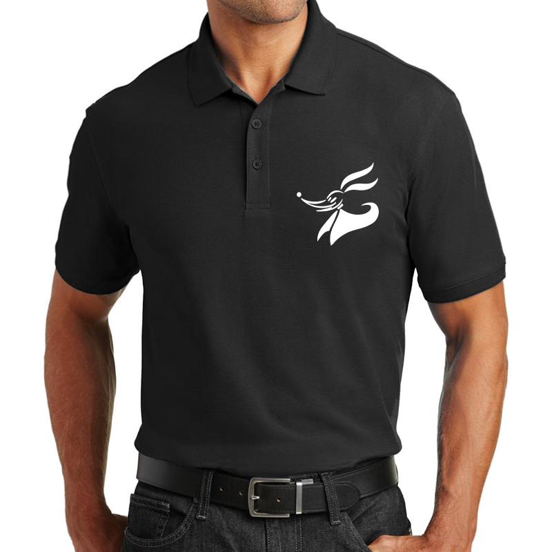 Zero - Nightmare Before Christmas Unisex Polo Jersey Sport Shirt Men Black