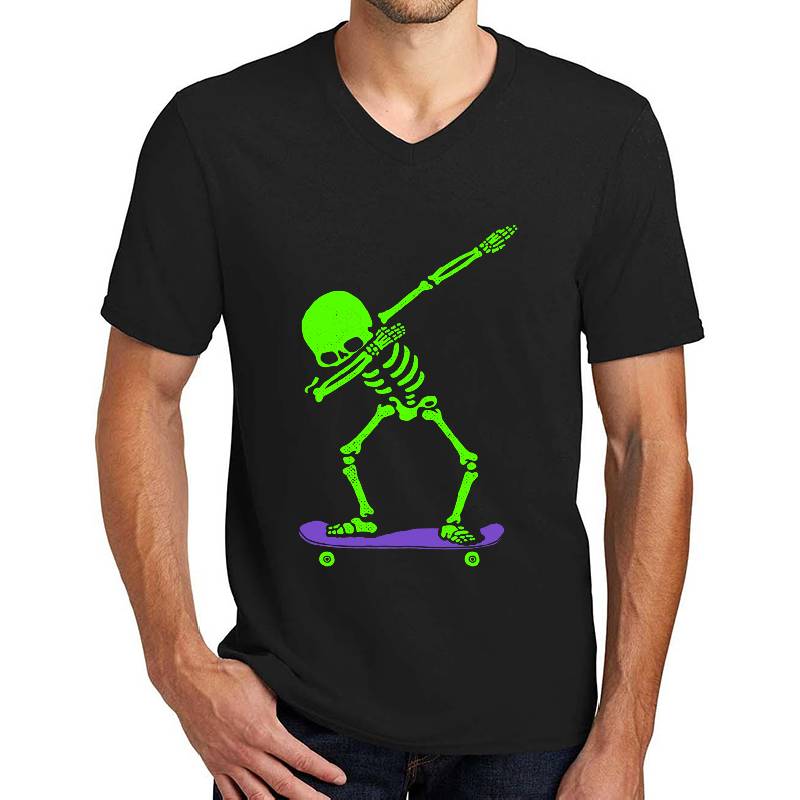 Halloween Dabbing Skeleton Skateboard Dab Skate Glow Unisex Hooded Sweatshirts