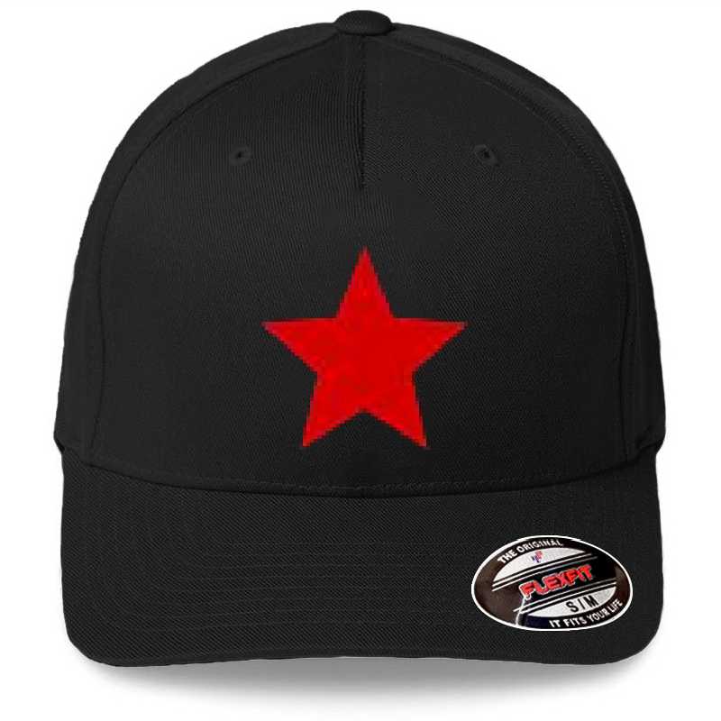Star red star  black Unisex T-shirts