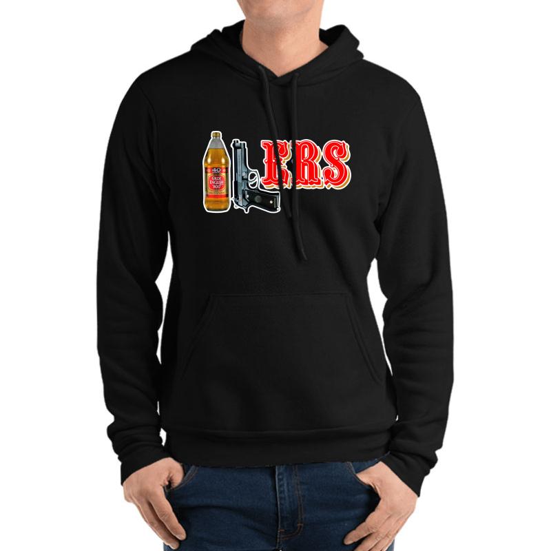 40 9 Ers 40Oz 9Mm Unisex Hooded Sweatshirt Men Black