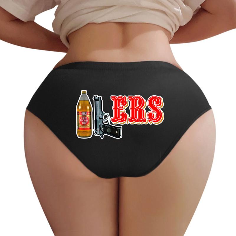 40 9 Ers 40Oz 9Mm Women Underwear Panties Women Black