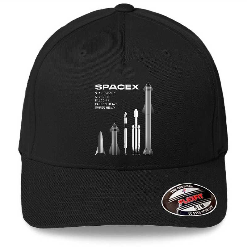 SpaceX Rockets - Starship, Super Heavy, Falcon 9, Falcon Heavy Line Up Unisex T-shirts