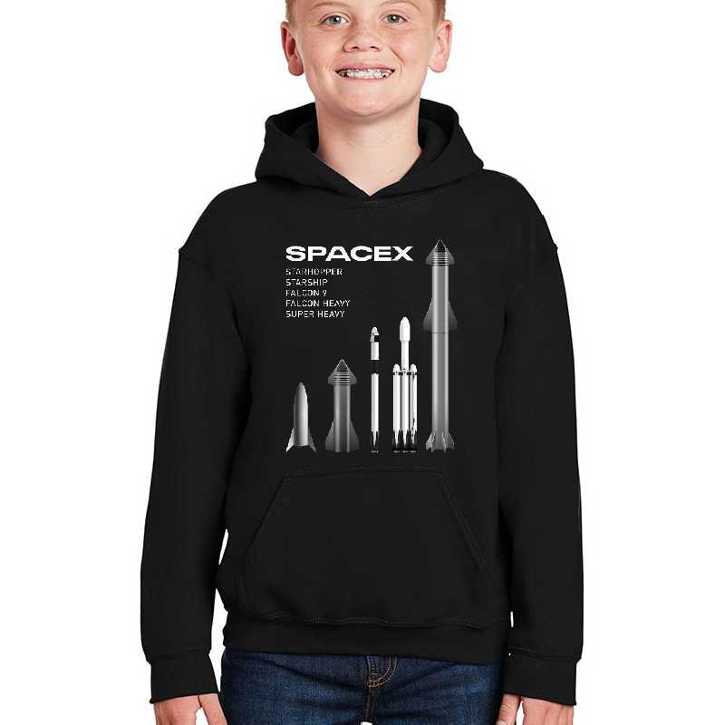 SpaceX Rockets - Starship, Super Heavy, Falcon 9, Falcon Heavy Line Up Unisex T-shirts