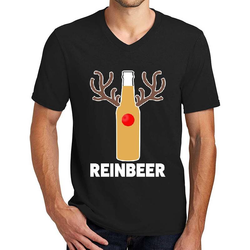 Reinbeer funny Christmas Beer Reindeer Shirt Youth Hooded Sweatshirts