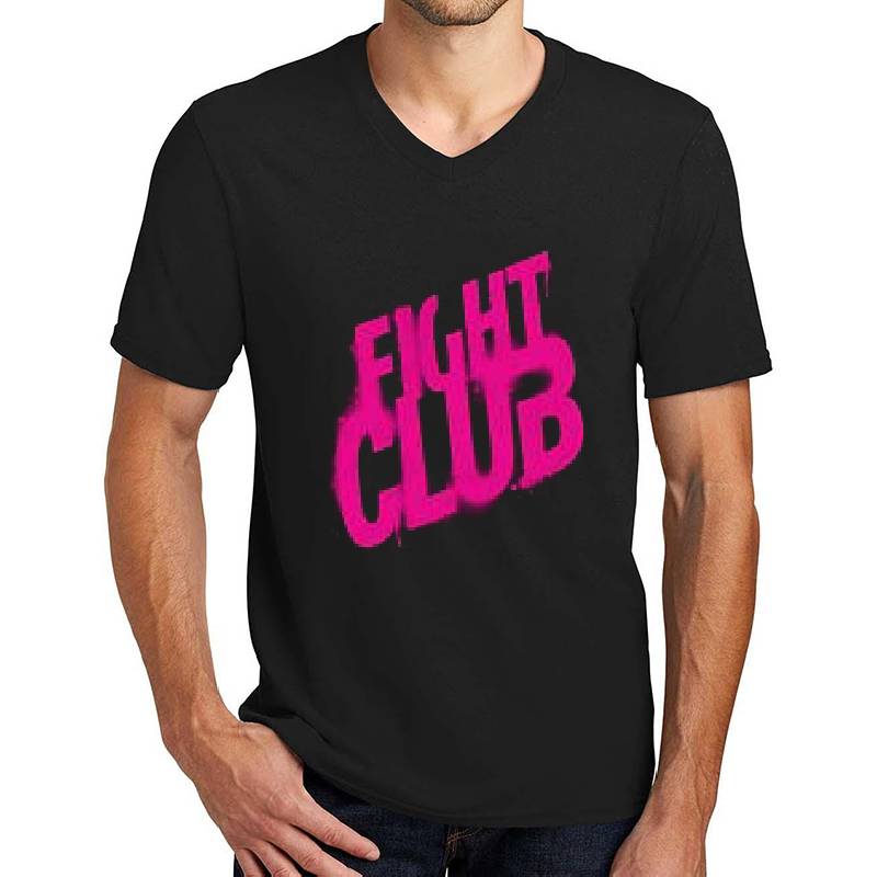 Fight Club Spray Paint Logo Design Brad Pitt Edward Norton Unisex Polo Jersey Sport Shirts