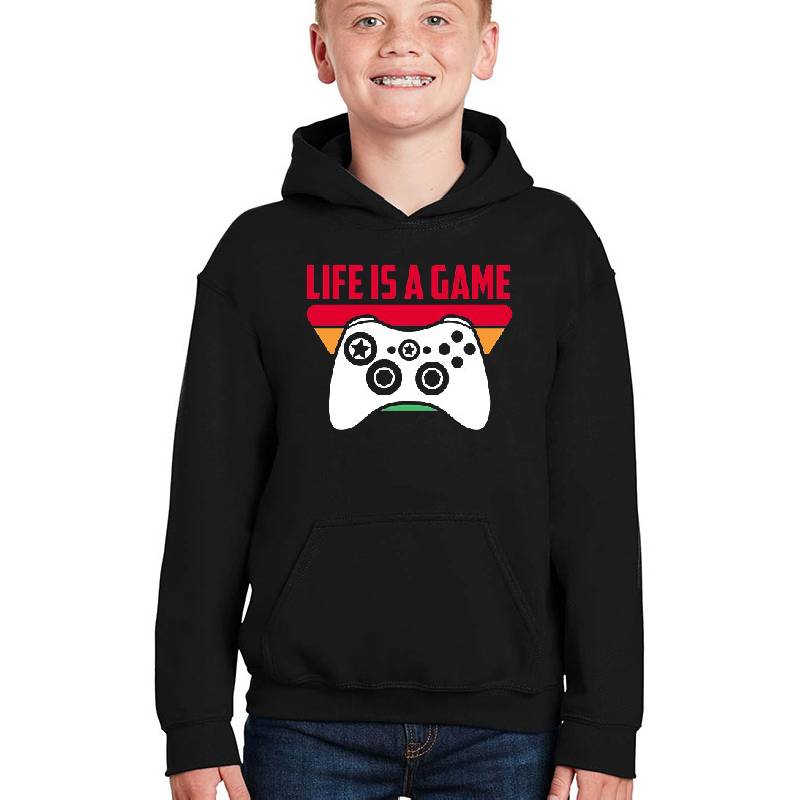 Life Is A Game Video Game Player Gaming Joystick Gamer Flexfit Baseball Caps