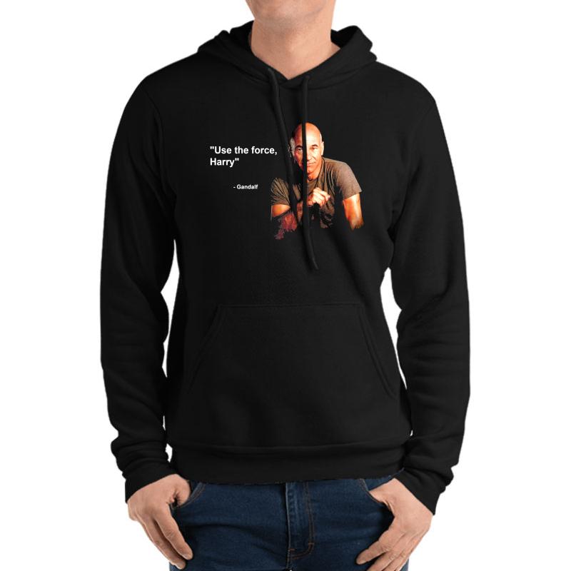 Use The Force Harry Unisex Hooded Sweatshirt Men Black