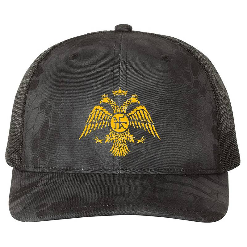 East Roman Byzantine Empire Palaiologos Dynasty Emblem Flexfit Baseball Caps