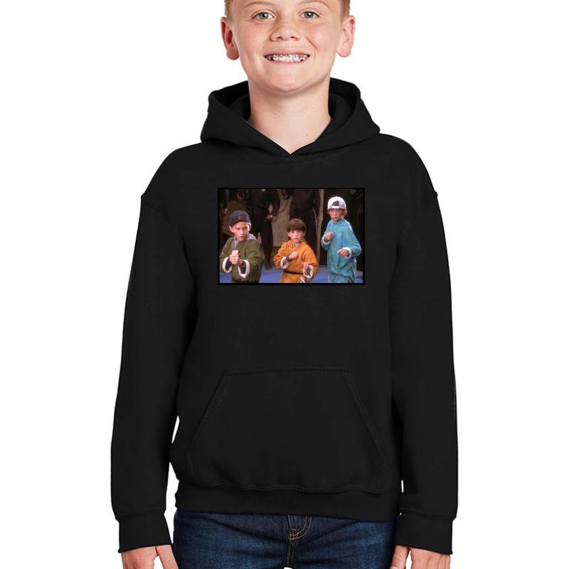 3 Ninjas Fighting Youth Hooded Sweatshirt Boy Black