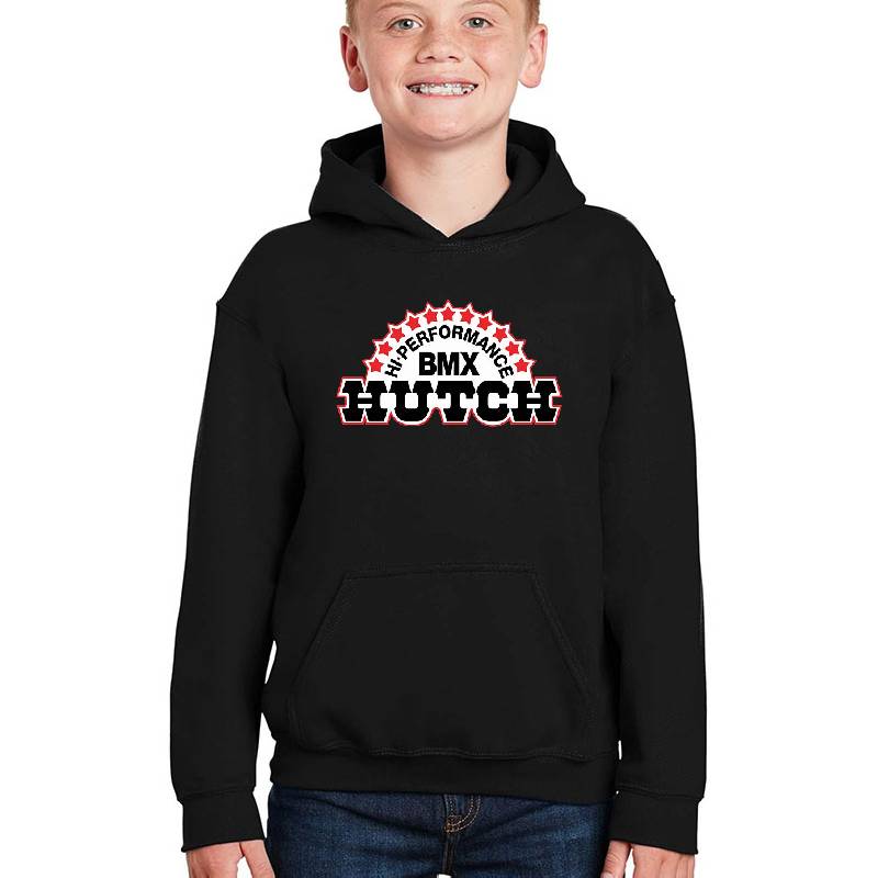 Hutch Hi-Performance BMX Red Black Premium Flat Bill Snapback Caps