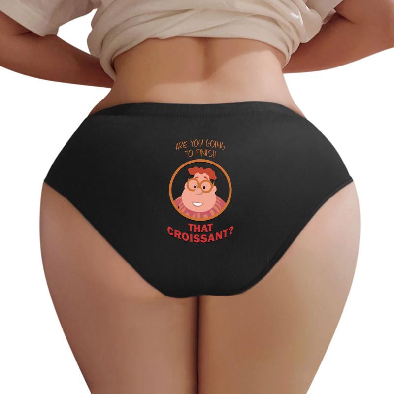 Are You Going To Finish That Croissant? Women Underwear Panties Women Black