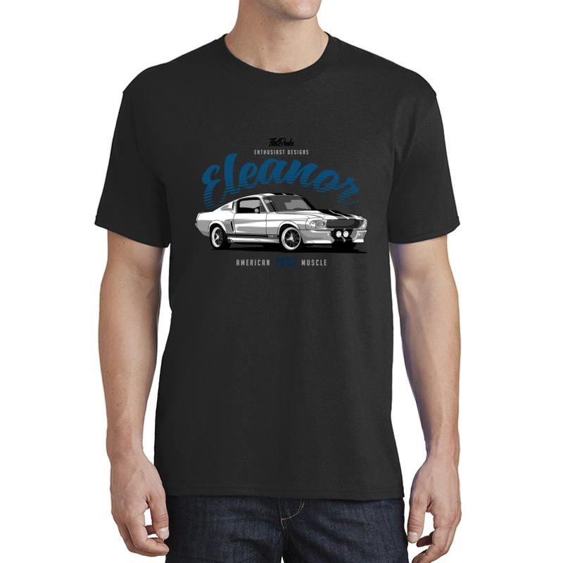 1967 Mustang Fastback - Eleanor Unisex T-Shirt Men Black