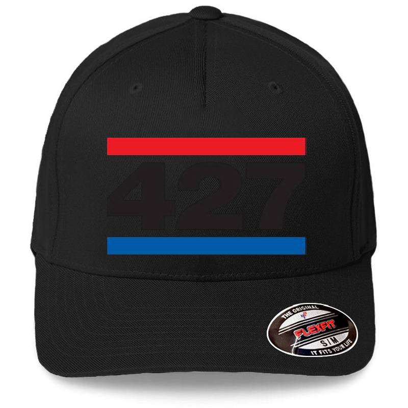Vintage 427 Cobra emblem  small  Premium Flat Bill Snapback Caps