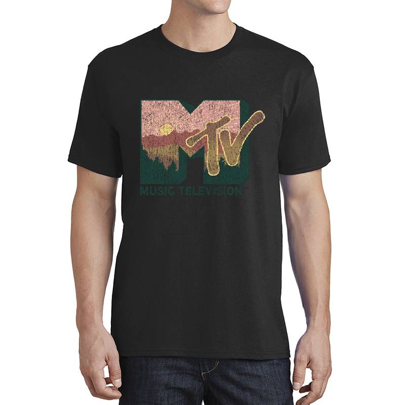 MTV Music Television Forest Sunrise Logo Unisex Polo Jersey Sport Shirts