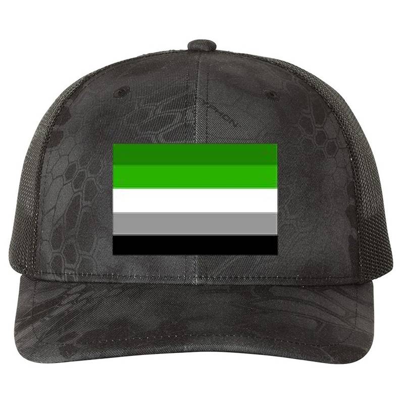 Aromantic Flag Premium Flat Bill Snapback Caps