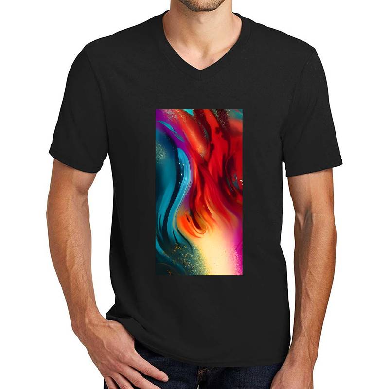 Fire-like abstract in vibrant colors Richardson Premium Trucker Snapback Caps