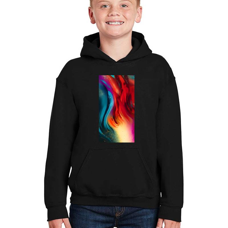 Fire-like abstract in vibrant colors Richardson Premium Trucker Snapback Caps