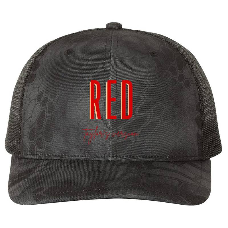 Red Premium Flat Bill Snapback Caps