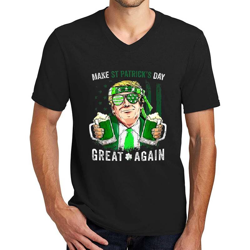 Make St Patricks Day Great Again Irish Leprechaun Trump Beer  Youth T-Shirts