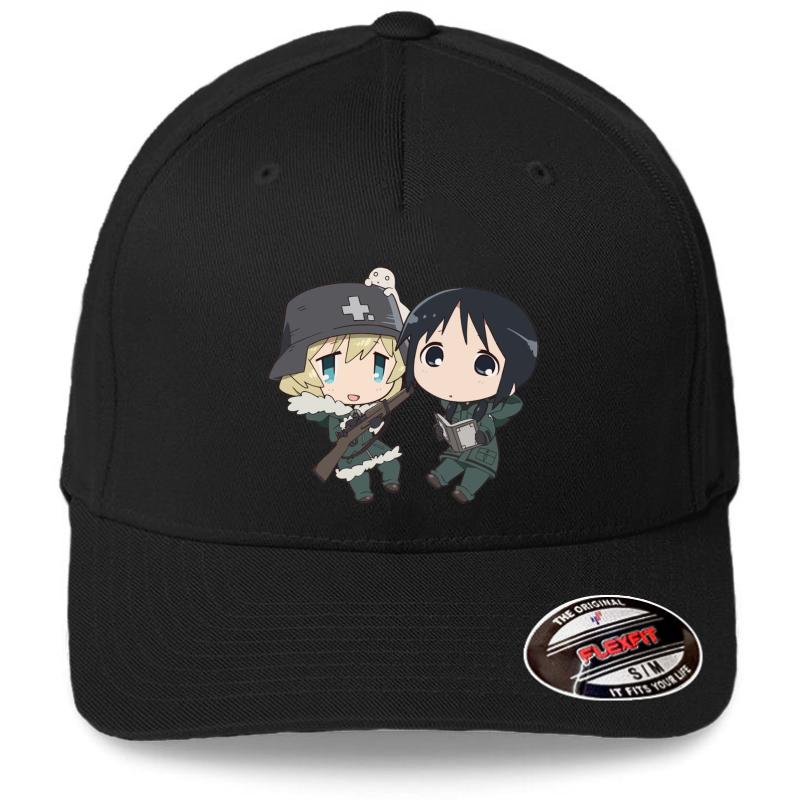 Yuuri And Chito- Girl's Last Tour Flexfit Baseball Cap  Black